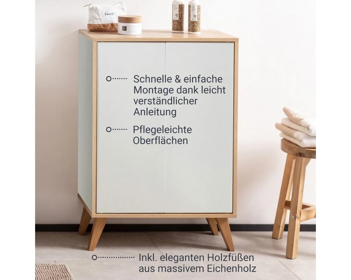 FACKELMANN Badmöbel-Set Finn Doppel Midischrank 60 cm - Bild 4