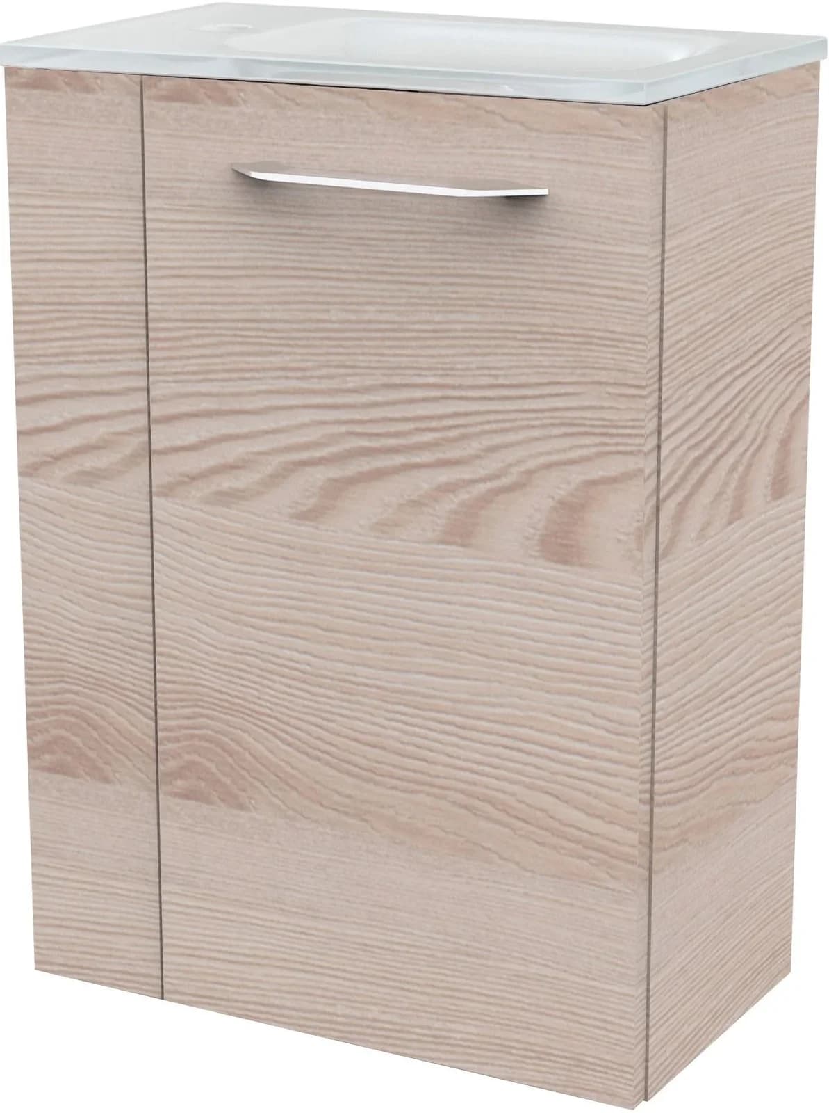 FACKELMANN Waschtisch SBC Braun Glas Holzwerkstoff
