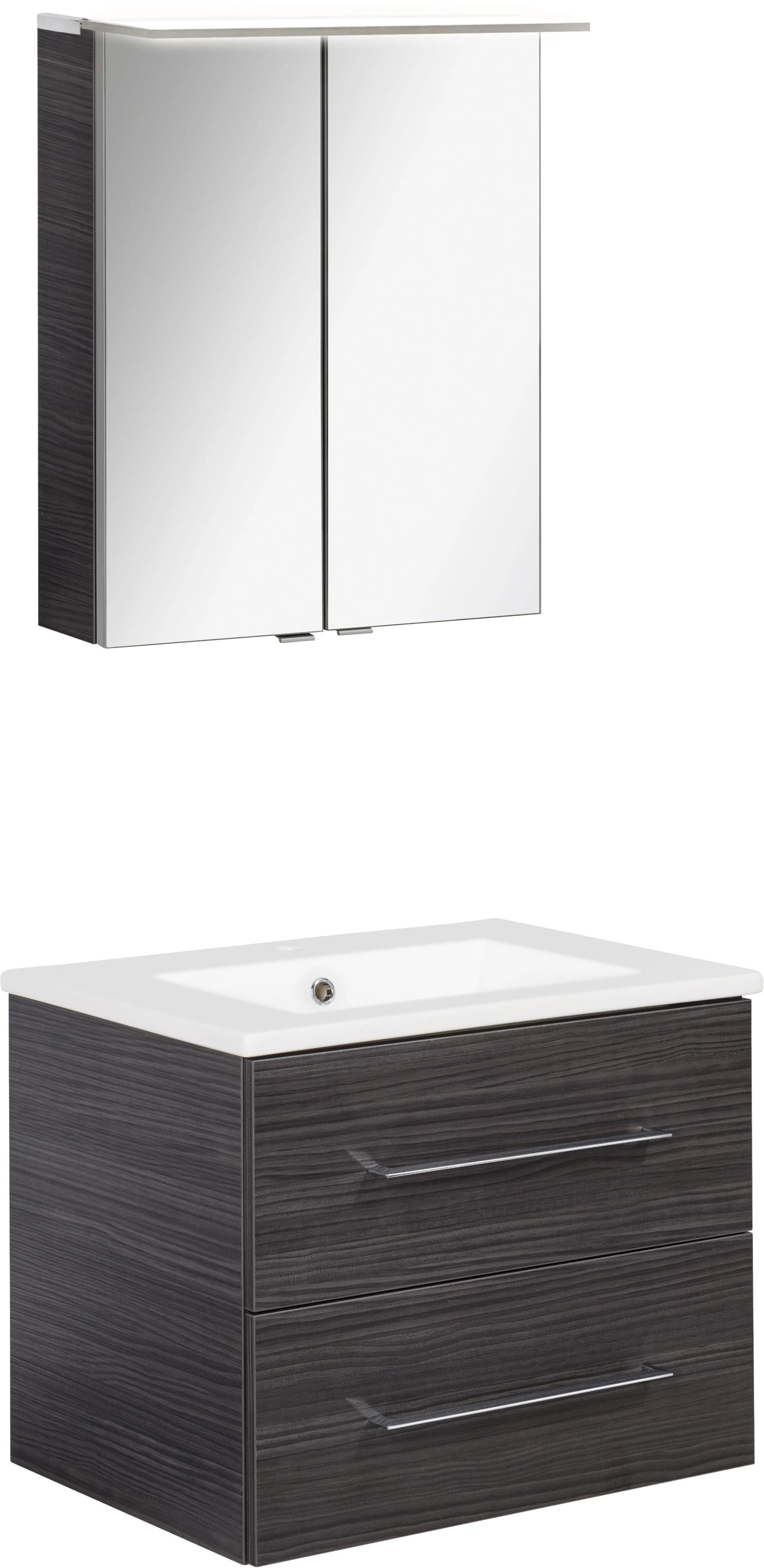FACKELMANN Waschplatz-Set B.Perfekt Waschtisch mit Spiegelschrank
