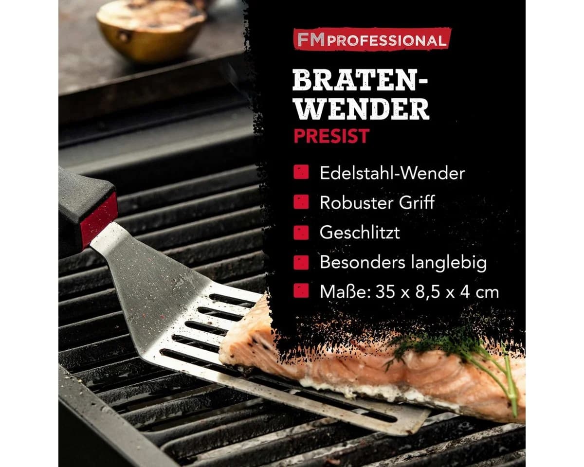 FMprofessional Grillwender Presist Edelstahl mit Kunststoffgriff - Bild 3