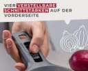 Fackelmann Gemüsehobel mit Restehalter aschgrau Bild 4