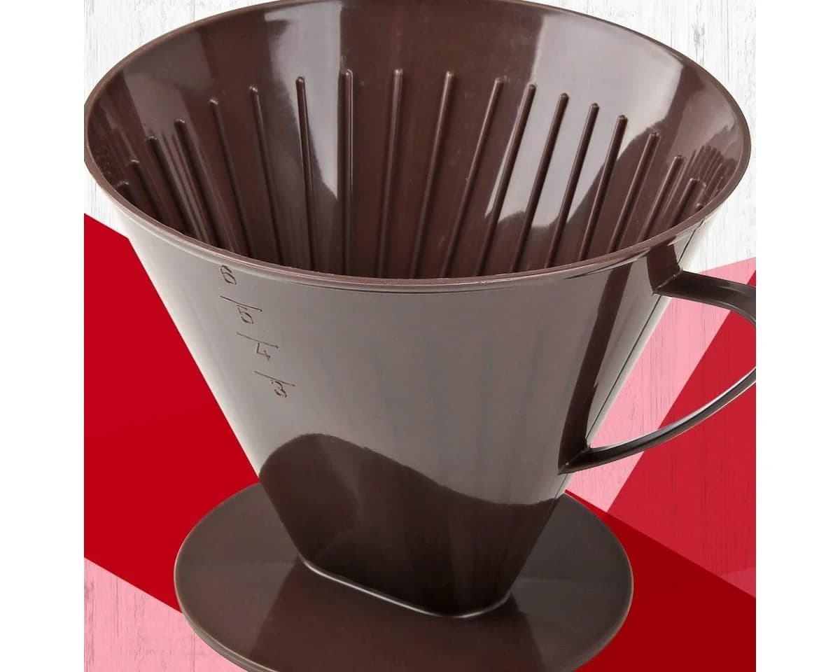 FACKELMANN Kaffeefilterbehälter Braun Wiederverwendbar