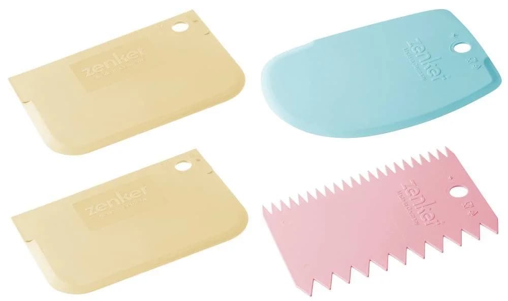 Zenker Teigkarten-Set Patisserie 2-teilig Rosa/Blau