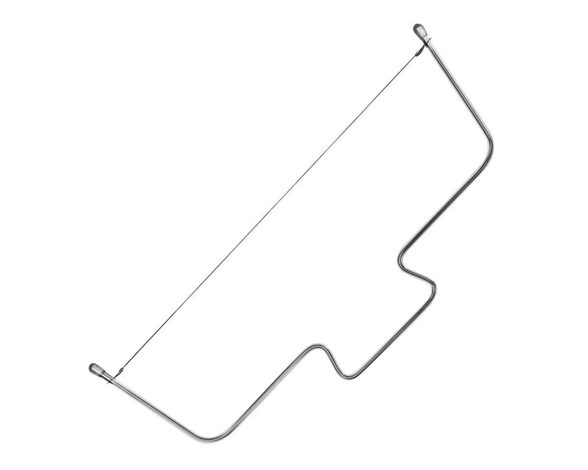 Zenker Tortenbodenschneider Silber/Weiß mit 2 Schneiddrähten - Bild 2