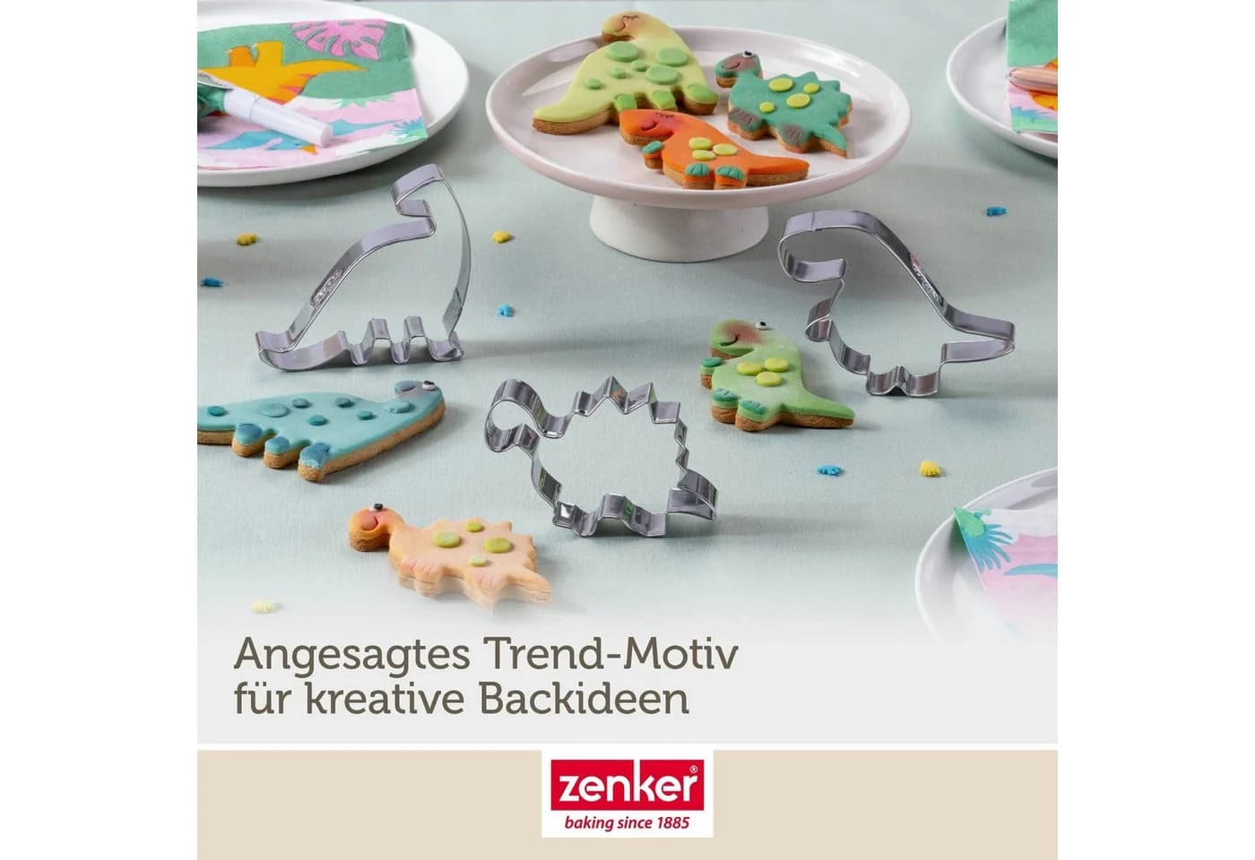 Zenker Ausstechform Dinosaurier 3-teilig Edelstahl - Bild 5