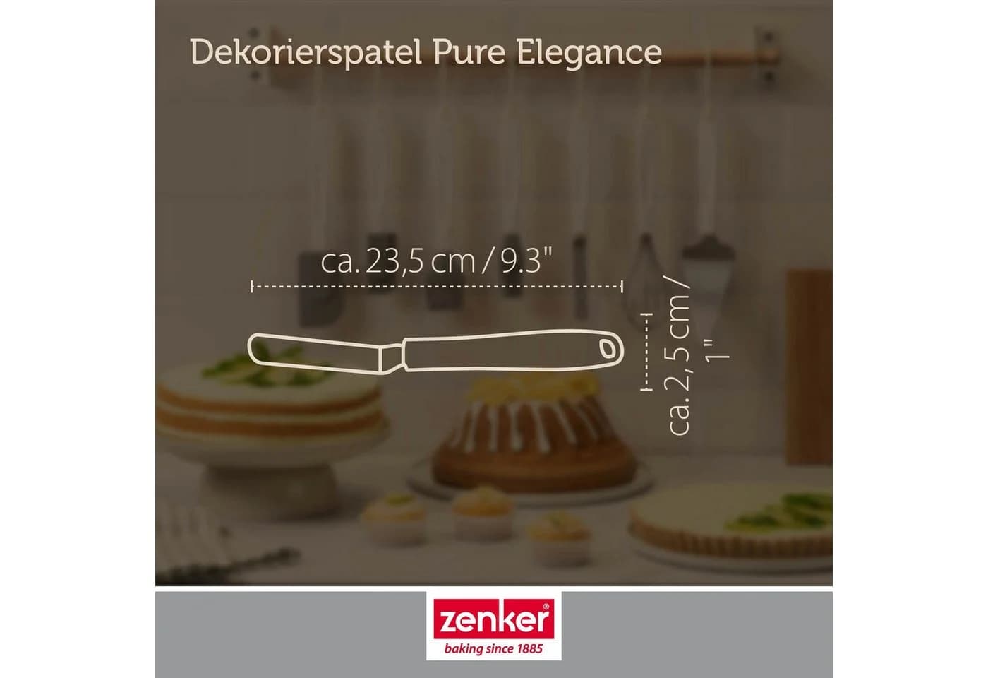 Zenker Dekorierspatel Edelstahl Ergonomischer Griff - Bild 3