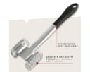 FACKELMANN Fleischklopfer Aluminium Doppelseitig Softgriff Bild 3