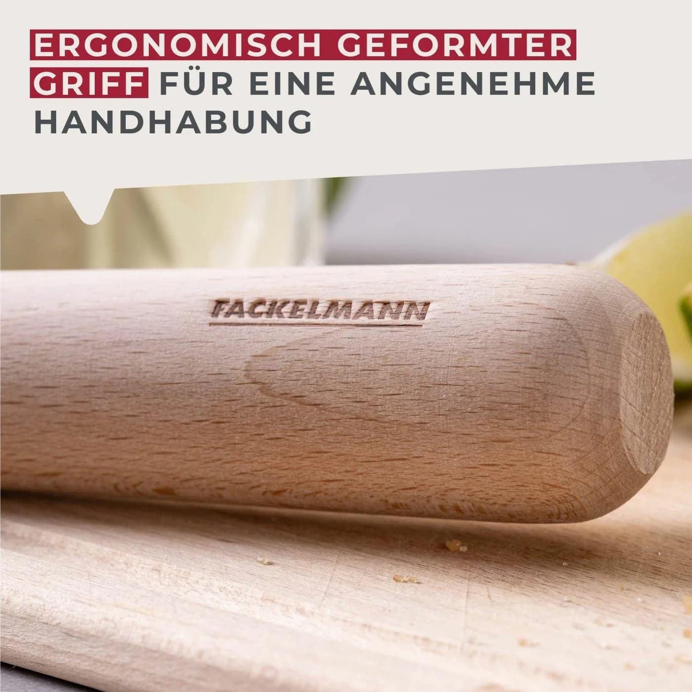 FACKELMANN Barstößel aus Buchenholz mit Zacken für Cocktails - Bild 4