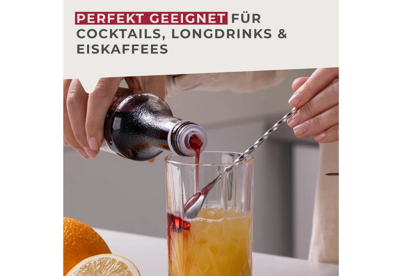 FACKELMANN Longdrinklöffel Cocktaillöffel Edelstahl Silber - Bild 5
