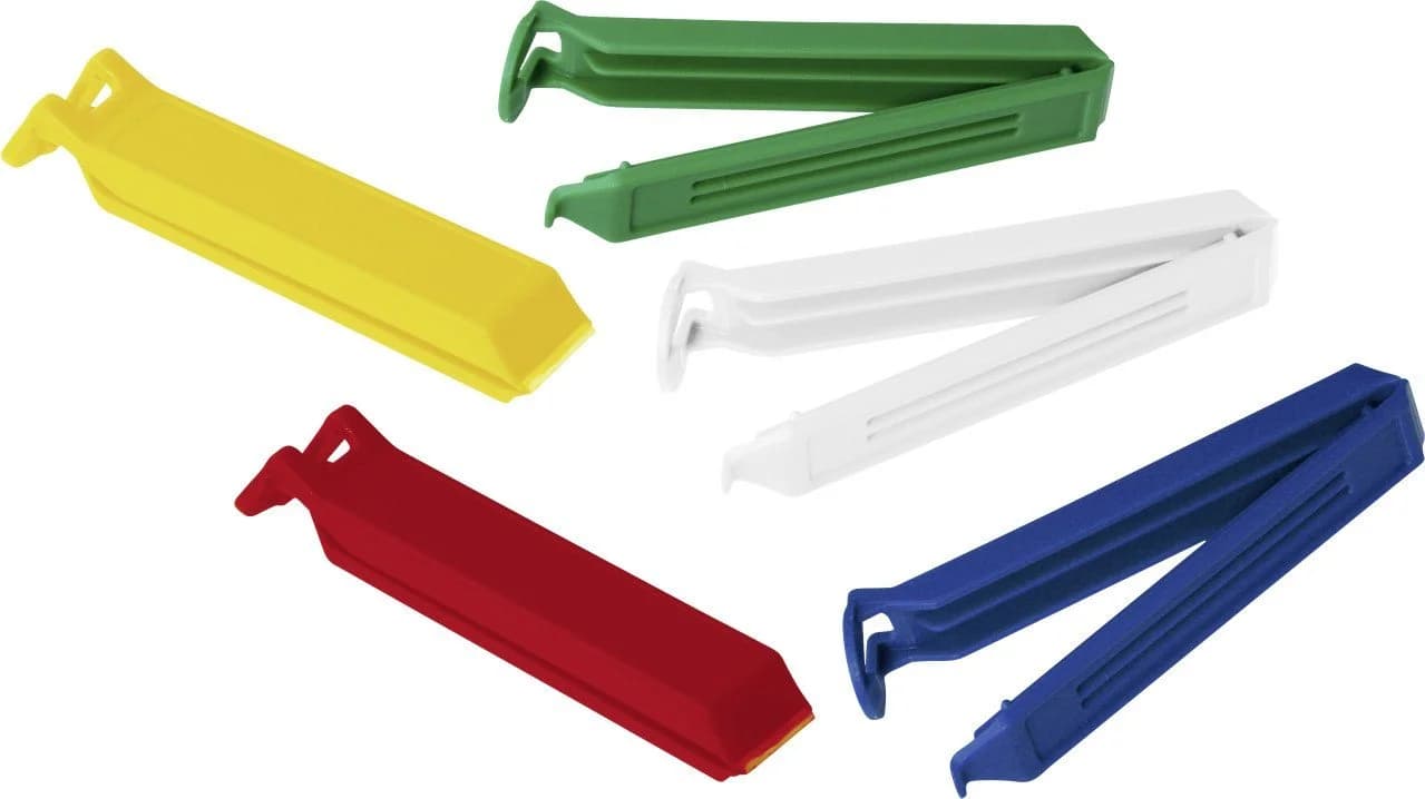 Fackelmann Küchenorganizer-Set Verschlussclips Tecno 8 cm, 5 Stück