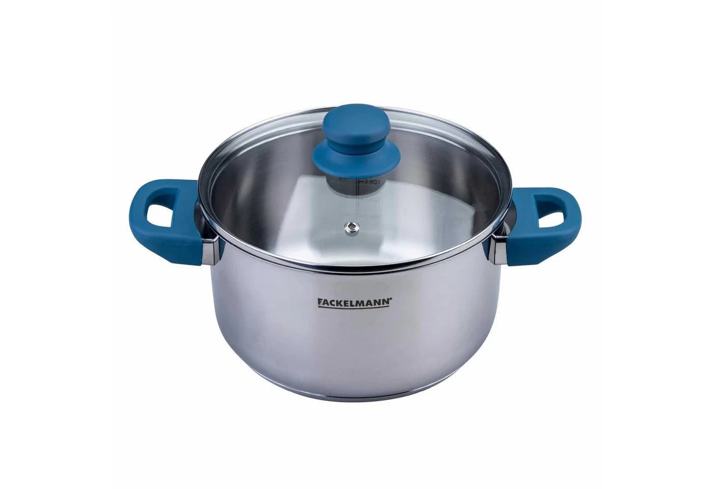 FACKELMANN Kochtopf Edelstahl 3,4L mit Glasdeckel Silber - Bild 2