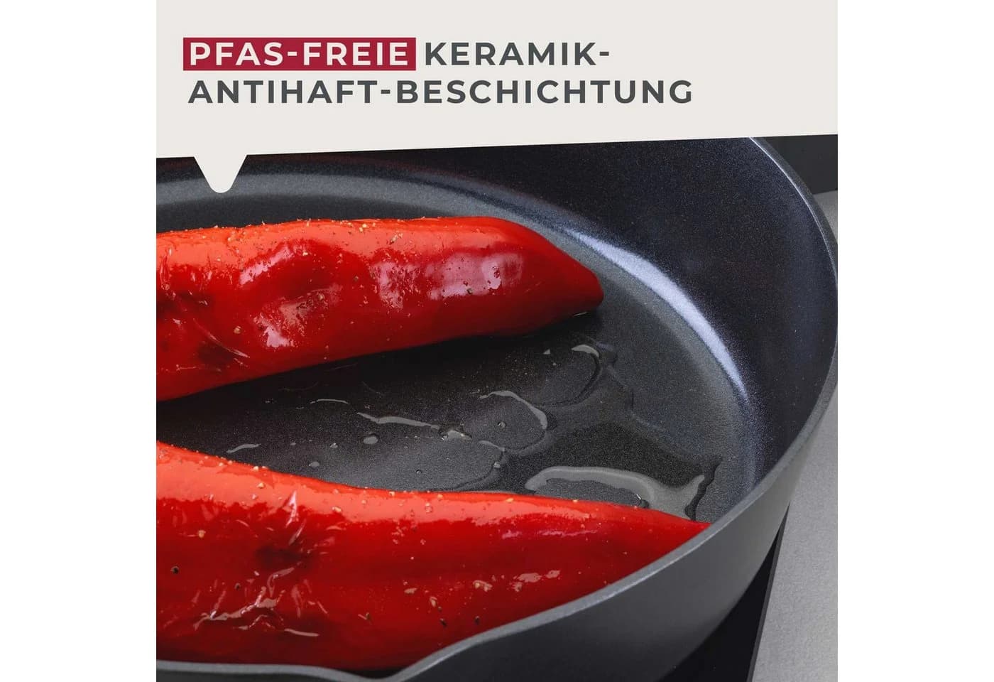 FACKELMANN Bratpfanne Highrise Ø 28 cm Aluminium Keramik Antihaft - Bild 5