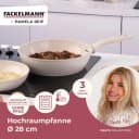FACKELMANN Shell Hochraumpfanne Beige Antihaft-Pfanne Aluminium Bild 1