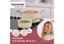 FACKELMANN Signature Kochtopf mit Deckel Pastell-Beige Gold Bild 1