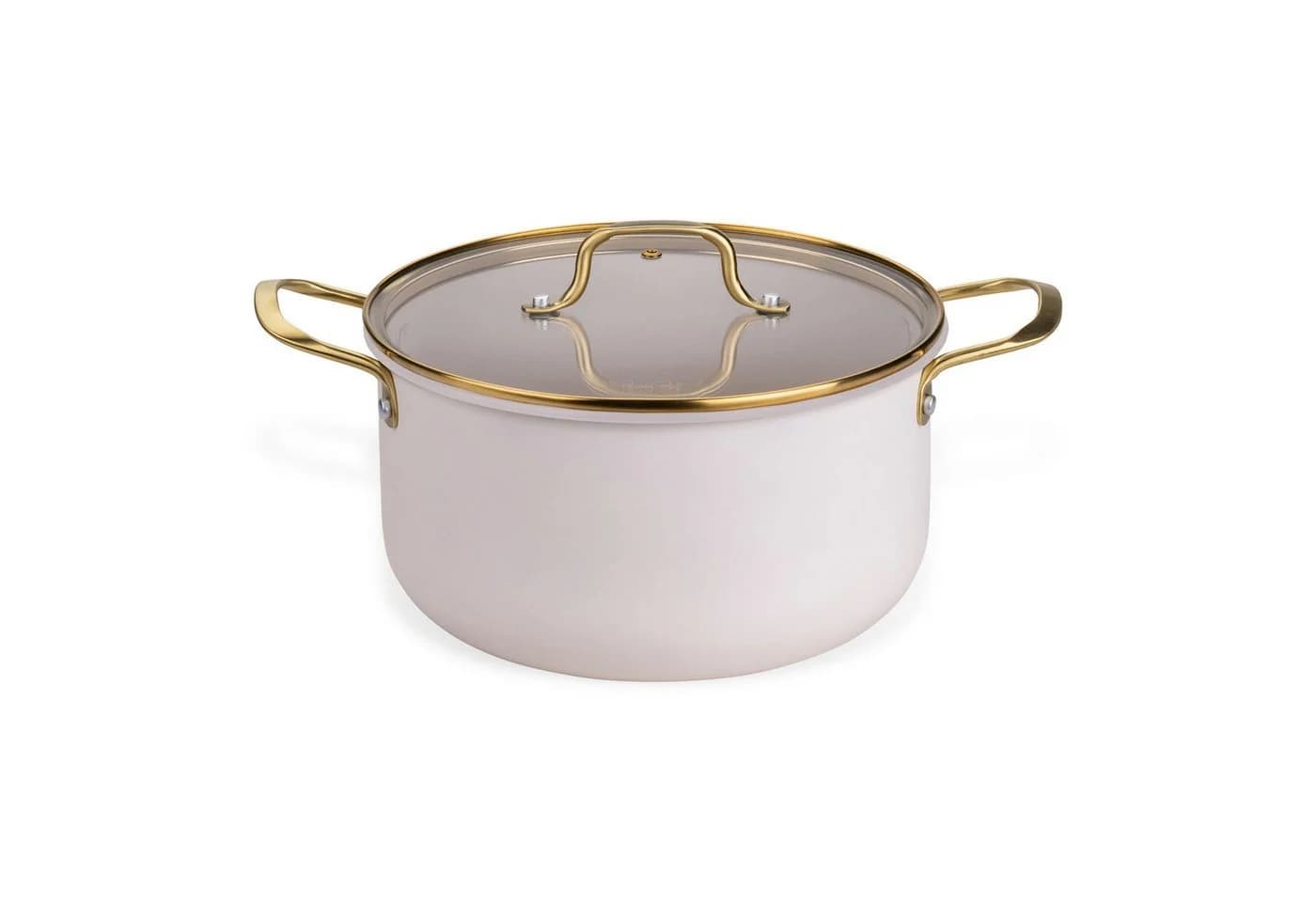 FACKELMANN Signature Kochtopf mit Deckel Pastell-Beige Gold - Bild 2