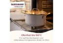 FACKELMANN Signature Kochtopf mit Deckel Pastell-Beige Gold Bild 5
