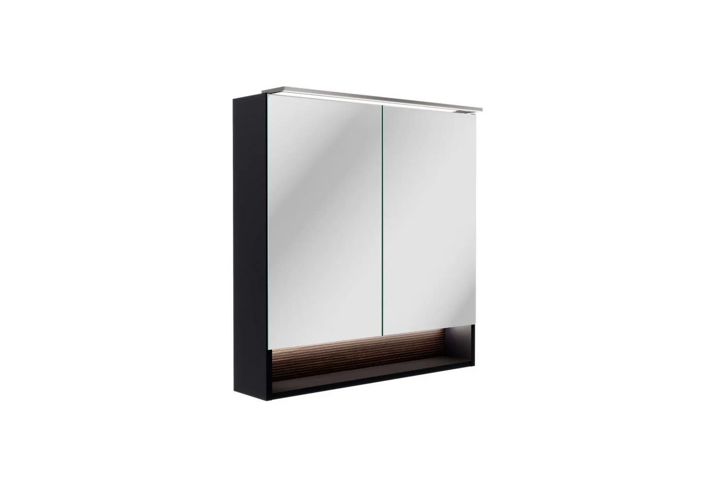 FACKELMANN B.PARIS LED-Spiegelschrank Braun/Schwarz mit USB-Anschlüssen - Bild 2