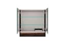 FACKELMANN B.PARIS LED-Spiegelschrank Braun/Schwarz mit USB-Anschlüssen Bild 3