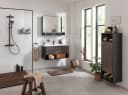 Eleganter Spiegelschrank aus Glas und Eiche Bild 3