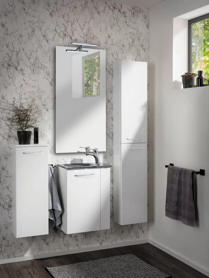 FACKELMANN Hochschrank SCENO slim Weiß Hochglanz Modern - Bild 2