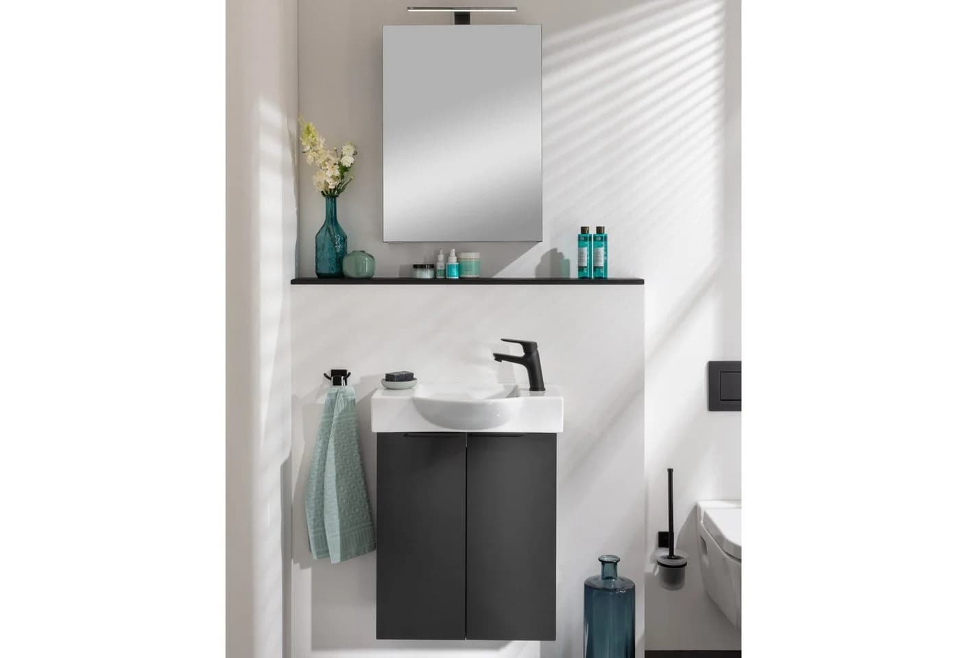 FACKELMANN Keramikbecken für Gäste-WC Weiß Modern - Bild 3
