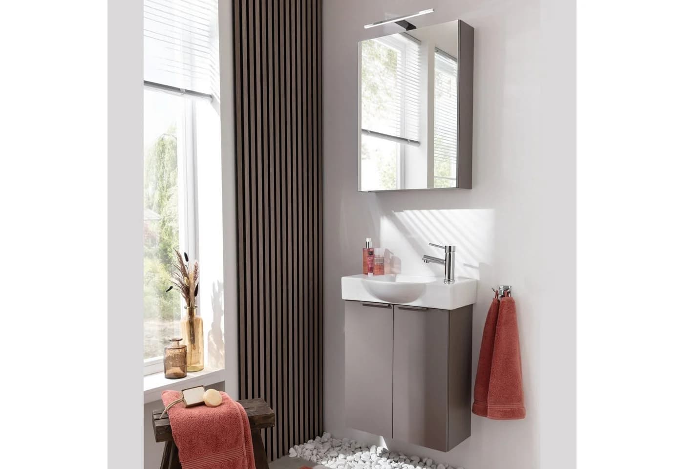 FACKELMANN Keramikbecken für Gäste-WC Weiß Modern - Bild 4
