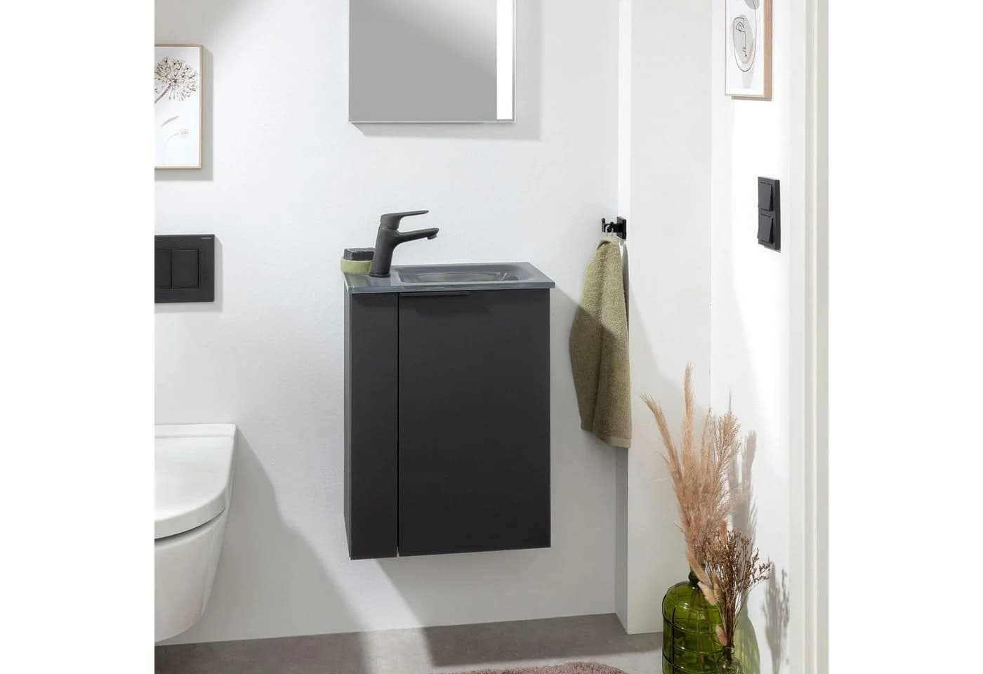 FACKELMANN Glas-Waschbecken Grau Modern - Bild 5
