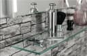 Fackelmann Glasablage 60 cm Silber Chrom Bild 1
