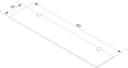 Fackelmann Glasablage 60 cm Silber Chrom Bild 4