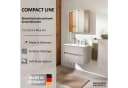 FACKELMANN Badmöbel-Set COMPACT LINE mit Keramikwaschbecken Grau Bild 2