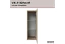 FACKELMANN Midischrank Badezimmerschrank Sonoma-Eiche Design Bild 3