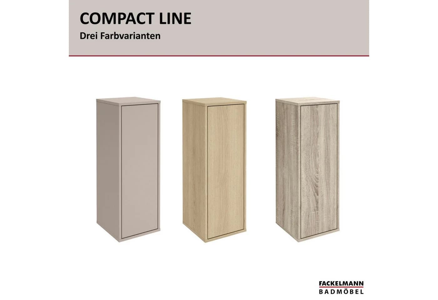 FACKELMANN Midischrank Badezimmerschrank Sonoma-Eiche Design - Bild 5