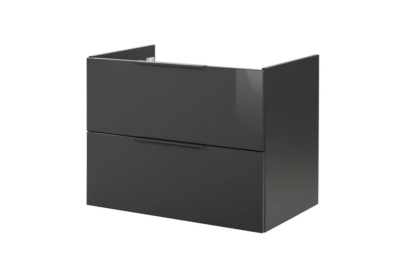 FACKELMANN Waschtischunterschrank LUNA Schwarz/Anthrazit - Bild 2