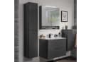 FACKELMANN Hochschrank LUNA Schwarz/Anthrazit mit Soft-Close Bild 1