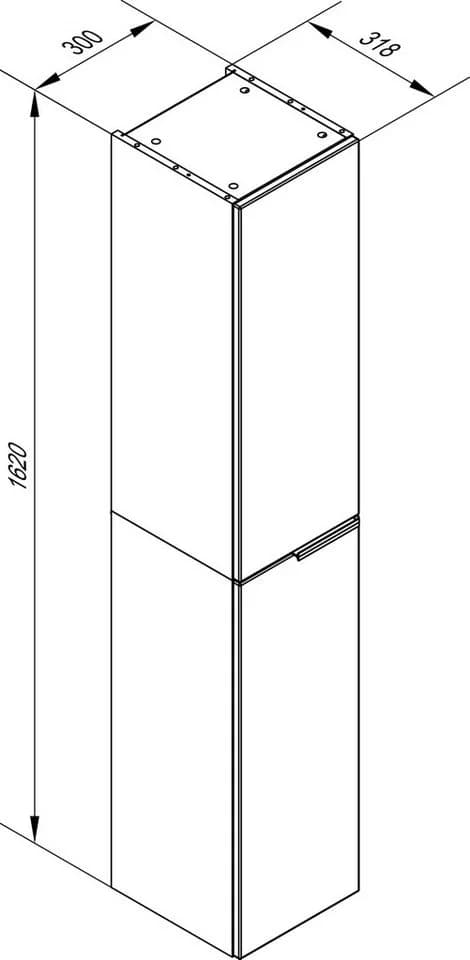 FACKELMANN Hochschrank LUNA Schwarz/Anthrazit mit Soft-Close - Bild 5