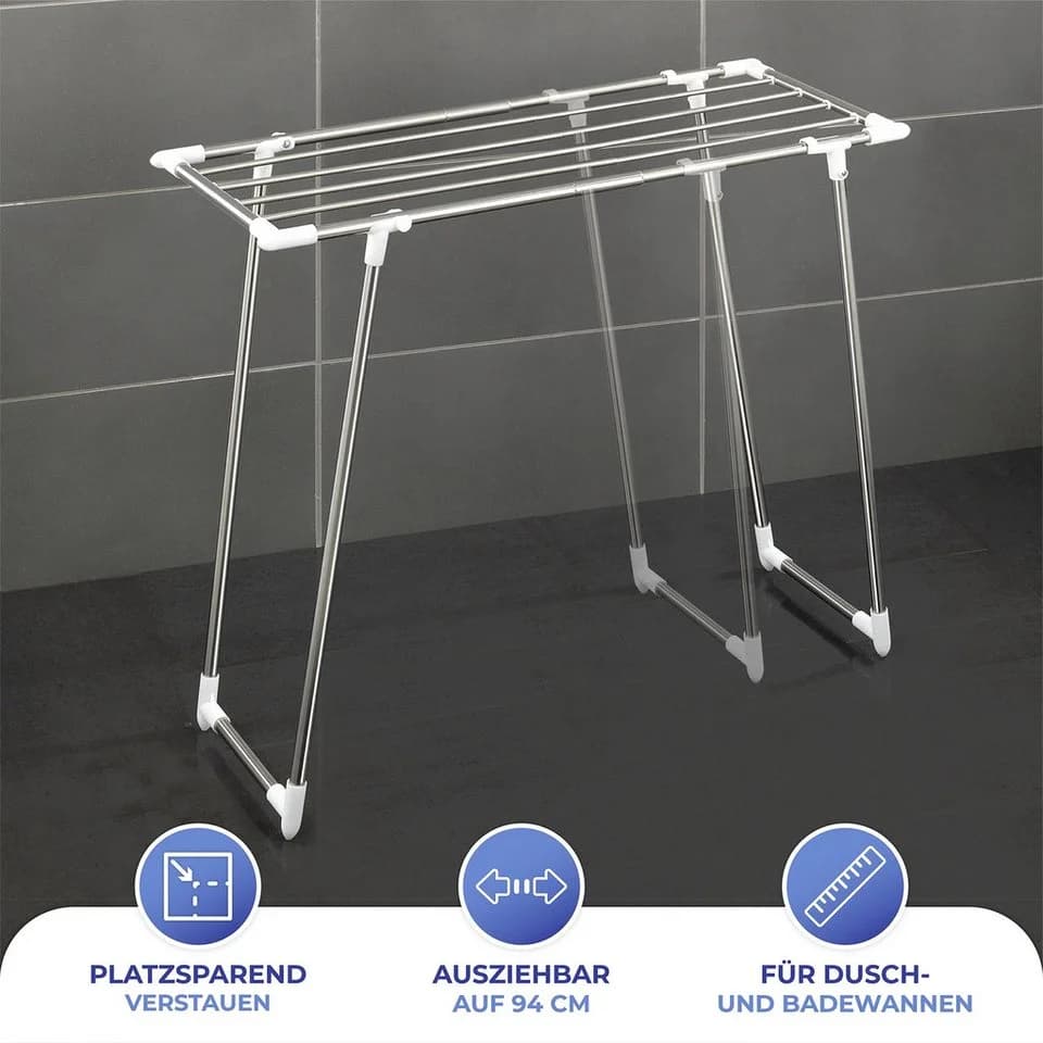 HEINE HOME Wäscheständer MAXIMEX Raumwunder Silber Weiß