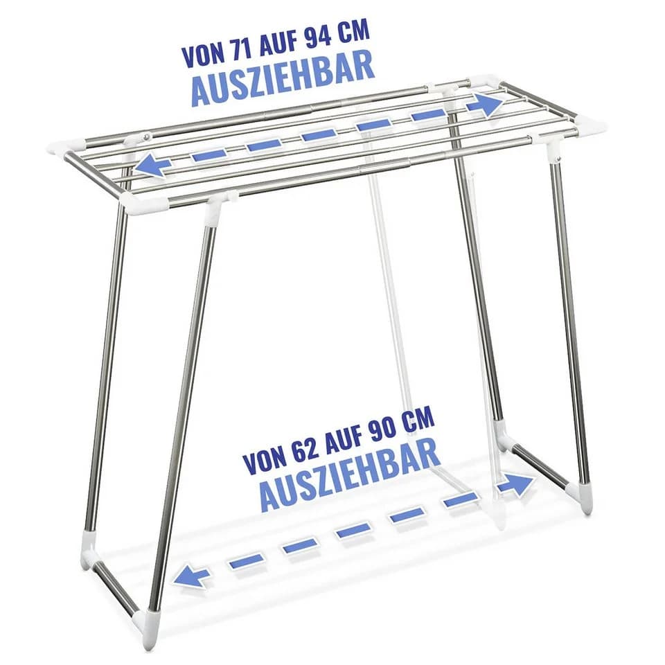 HEINE HOME Wäscheständer MAXIMEX Raumwunder Silber Weiß - Bild 4