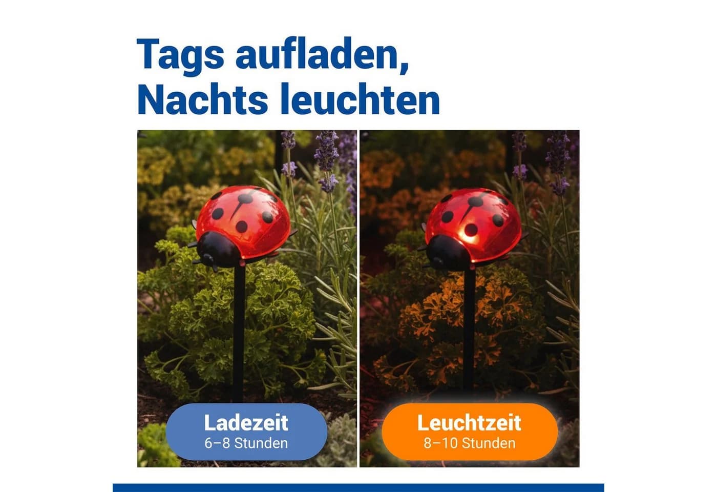 Maximex LED Gartenleuchte Marienkäfer 4er Set Solar - Bild 4