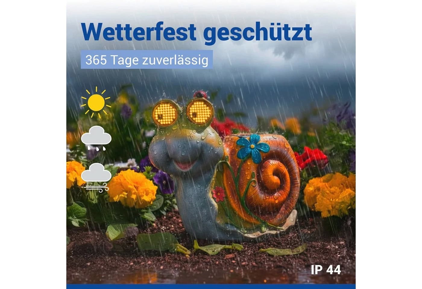 Maximex LED Dekofigur Schnecke Solar Garten mit leuchtenden Augen - Bild 5