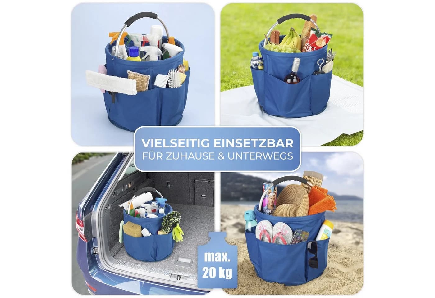 Maximex Reinigungs-Caddy HERKULES Blau 34L Faltbar - Bild 4