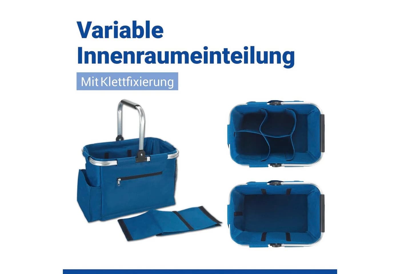 MAXIMEX Allzweckkorb 37 Liter blau Polyester Aufbewahrungsbox