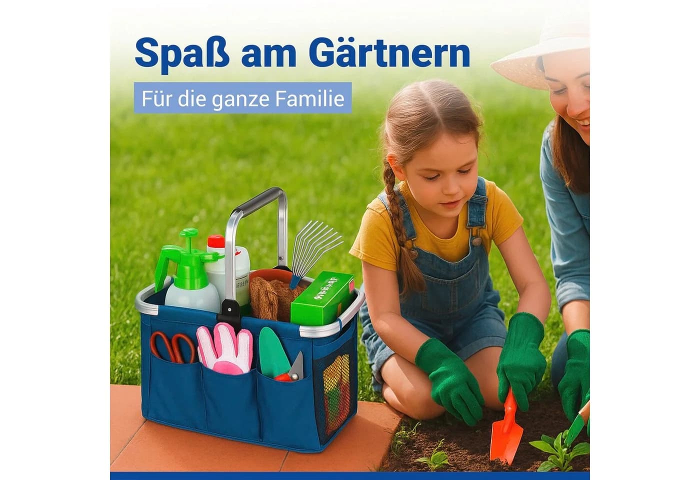 MAXIMEX Allzweckkorb 37 Liter blau Polyester Aufbewahrungsbox - Bild 5