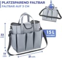 Maximex Organizer Universal-Caddy 8 Taschen Grau Faltbar Bild 5