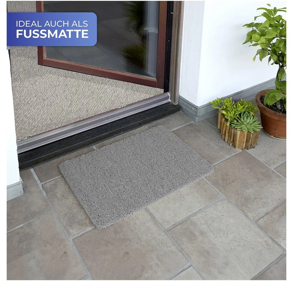 MAXIMEX Duschmatte Wellness Grau Rutschfest