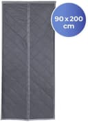 Maximex Türvorhang Wärmeschutz 2in1 Grau Magnetvorhang Bild 3
