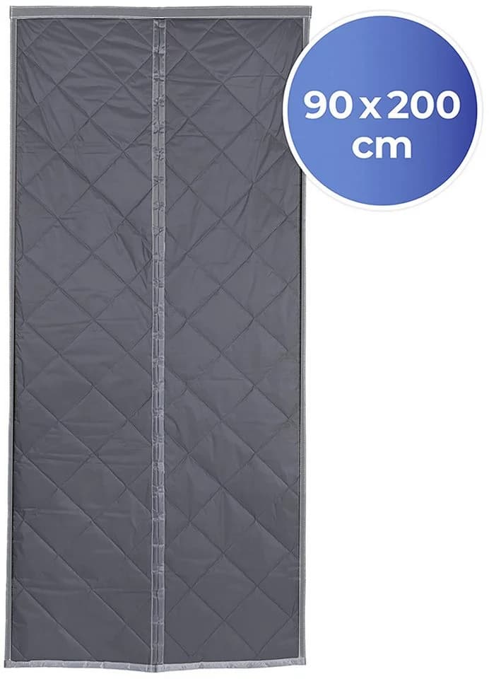 Maximex Türvorhang Wärmeschutz 2in1 Grau Magnetvorhang - Bild 3