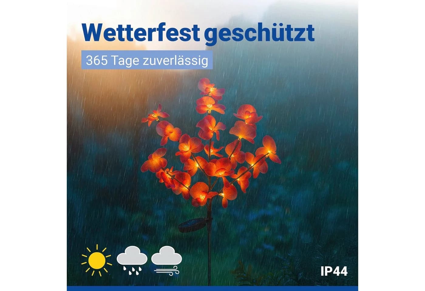 MAXIMEX LED Gartenleuchte Modell Orchidee Solar Bunt - Bild 3