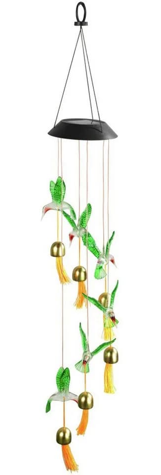 LED Gartenleuchte MAXIMEX 'Modell Kolibri' - Solarbetriebenes Windspiel - Bild 2