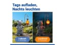 LED Dekofigur Katze und Heißluftballon - Solar Gartenleuchte Bild 5