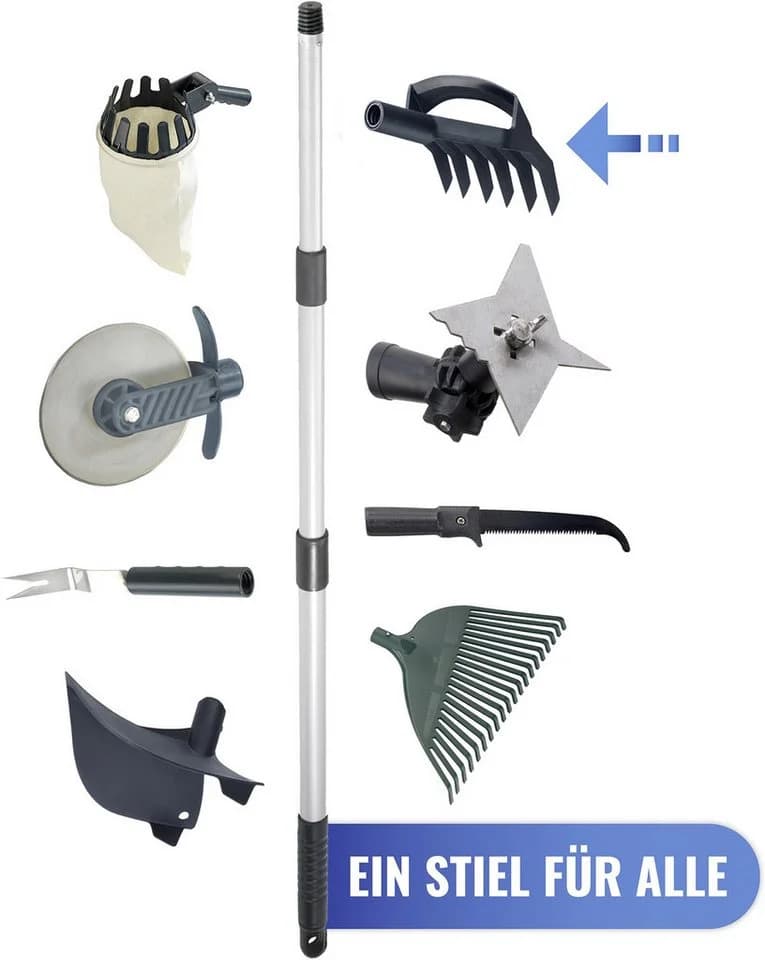 Kultivator MAXIMEX Gartenhacke und Kultivator 2in1 schwarz mit Teleskopstiel - Bild 5